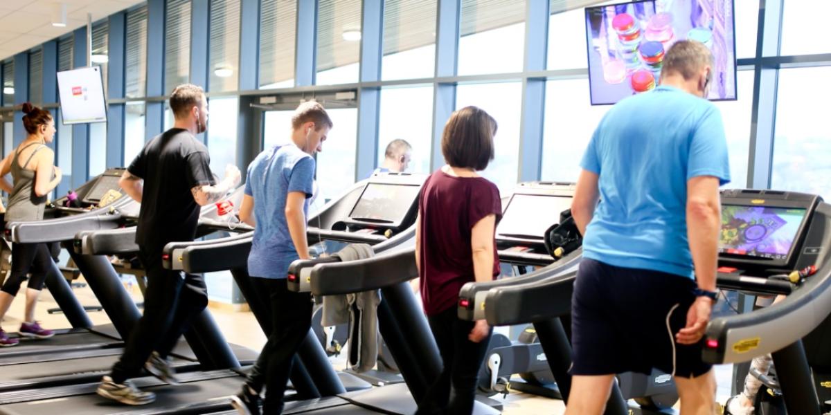 People using treadmills at Ards Blair Mayne