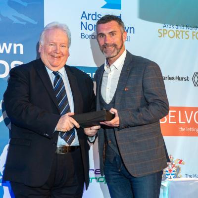 Wall of Fame Inductee Keith Gillespie sponsored by Ards and North Down Sports Forum